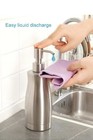          Stainless Steel Lotion   Soap Dispenser Stainless Steel Pump  13 5 Oz
