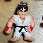Authentic  Vintage Street Fighter Ii Mini-figure Keychain Set Of 9 