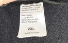 Zcco Men s Size 2xl Neoprene Wetsuit Jacket Front Zip Black gray Yellow Trim