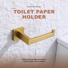 Toilet Paper Holder Brushed Gold  Toilet Tissue Roll Holders Dispenser And Ha