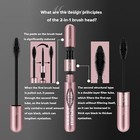 2pcs Mixed 2 In 1 Natural Liquid Eyelash Mascara For Volume And Length - 4d Silk