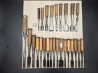 Japanese Chisel Nomi Carpenter Tool Set Of 26 Hand Tool Wood Working R2631