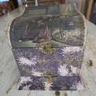 Antique Victorian Men s Collar   Cuffs Vanity Dresser Box W  2 Collars   Stays
