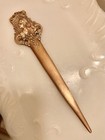 Art Nouveau Lovely Victorian Female Letter Opener Brass Small Image On Both Side