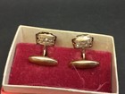 Soviet Vintage Sterling Silver Cuff Links rock Crystal Cufflinks ussr Silver 875