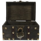 Vintage Wooden Treasure Chest With Lock - Large Size-