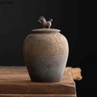 Vintage Stonewaretea Cans Tea Box Storage Tank Tea Container Decorative Jar