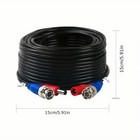 2x 30m 100ft Video Power Cable Bnc Rca Cord Wire For Cctv Security Camera System