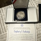 U s  Mint 1991 Uso 50th Anniversary Proof Silver Dollar W  Box   Coa