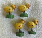 Vintage Teeny Tiny Miniature Hand Painted Chicks Chickens