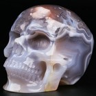 3 0  Sakura  agate Carved Crystal Skull  Realistic  Crystal Healing