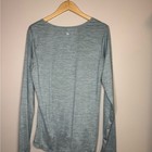 Gaiam Green Heathered Long Sleeve Yoga Top Ruched Sides Size Xl