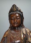 20  Tibetan Buddhism Bronze 24k Gold Guanyin Kwan-yin Bodhisattva Buddha Statue