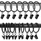 Curtain Rings With Clips 1 5 Inch Set 20 Heavy Duty Curtain Hooks For Decorat