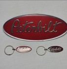 Peterbilt Hood Grill Emblem Two Keychain Nice