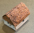 Antique Ooak France Wooden Cottage Mini Barn French Primitive Folk Art Toy Model