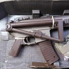 Us Marines Airsoft Rifle Pistol Gun Set Brown Tan Plastic Holster Orange Tip