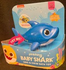 Nickelodeon Pinkfong Baby Shark Sing   Swim    soft Fin    Bath Toy Blue Daddy   New