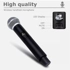 Wireless 2 Channel Dual Professional Uhf Microphone Cordless Handheld Mic System