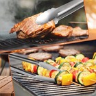 Grill Tongs  17 Inch Extra Long Bbq Premium Stainless 17  1pc  Black
