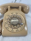 Vintage 1970s Itt Rotary Dial Beige Desk Telephone 500  works 