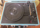 Victrola Vintage 3-speed Suitcase Record Player With Built-in Speakers  Working 