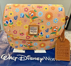 2026 Disney Parks Dooney   Bourke Flower   Garden Orange Bird Crossbody Purse     