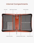 Large Pu Leather Bible Cover With Bookmark  Classic Book Bible Carrying Brown