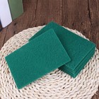 10pcs Heavy Duty Cleaning Scrubbing Pads For Kitchen Bathroom Household Green