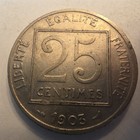 1903 France 25 Centimes - Coin Free Shipping