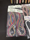 Quilling Paper And Strips Over 500 Pieces 1 8  Wide Lot Of 17