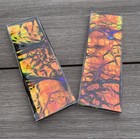 Dichroic Raging Sunset Knife Scales For Handle Or Jewelry Making - Color Shift