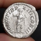 Caracalla Denarius 210ad Ancient Roman Empire Silver Coin Virtus Choice Vf Rome