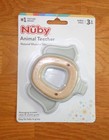 Set-nuby Natural Wood   Silicone Animal Teether   Baby Banana Infant Toothbrush