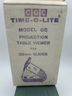 Vintage 60s Coc Time-o-lite Model 66  35m Slide Projection Table Viewer In Box