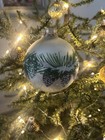 Round Glass Krebs Christmas Ornaments   Pinecone Pine Branch 3 Boxes  12 Pcs