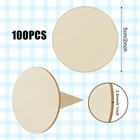 Jyongmer 100 Pieces 2 Inch Unfinished Wood Circles 2inch-100pcs  Natural