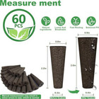 60-pack Hydroponic Seed Pods For Aerogarden  Peat Sponges For Indoor Garden