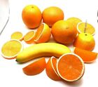 Artificial Fruit Decor Realistic Fake Oranges Orange Slices Banana Summer 15 Pcs