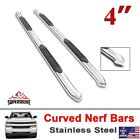 For 2005-2023 Toyota Tacoma Access   Extended Cab 4  Curved Side Steps Nerf Bars