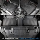 Floor Mats For 2020-2024 2025 Ford Explorer 6 Seats Captain Chairs Car Mat Acces