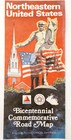 1976 Citgo Road Map Bicentennial Eastern Us American Revolution Vintage 4 Dwf10
