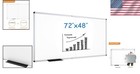 Stylish 72   X 48   Whiteboard - Durable Magnetic Surface  Easy Installation