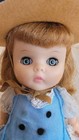 Vintage 1950s Hard Plastic Doll  Sleep Eyes Rooted Hair Complete Original Outfit