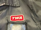 Vtg Mens Twa Mechanic Work Jacket Trans World Airlines Amazon Read For Size Crew