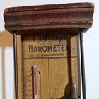 Vintage 19th Century Weather Cottage Barometer Advertising Thermometer Rare  