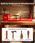 Vevor Wood Lathe 1 2 Hp 14  X 40  Benchtop Woodworking Lathe Machine 4 Speeds