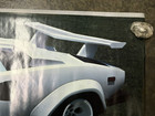 White Lamborghini Car Garage Game Room Poster Vintage 1986 C2527