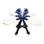 4color 4station Screen Printing Machine T-shirt Diy Press Printer Height Adjust