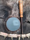 3  Grey Slate Over Glass In Bocote Pot W  Two Piece Wenge Striker
